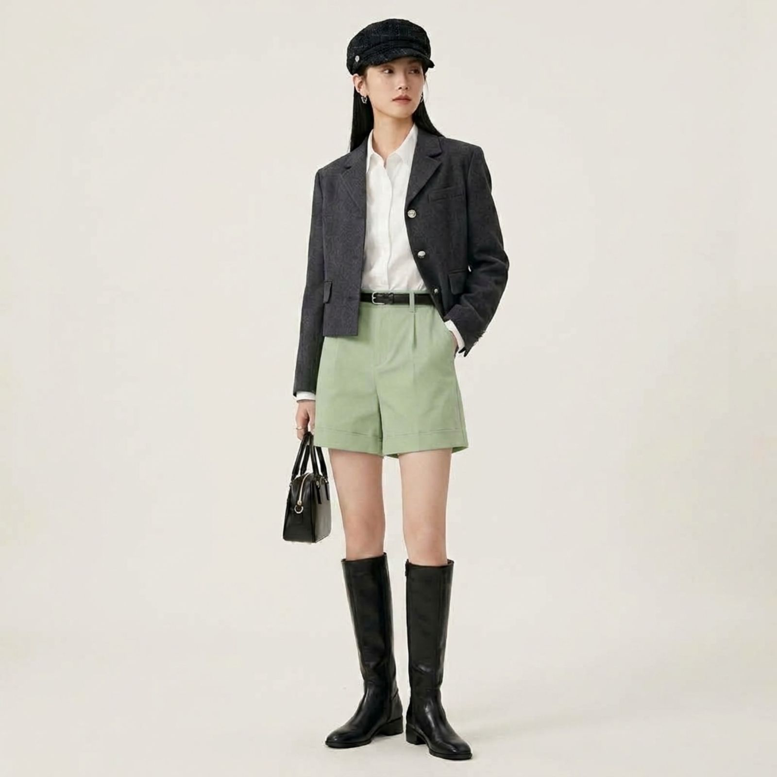 Celana Pendek Highwaist Wanita Korean Style | Short Pants Korean Highwaist Kekinian MATCHA