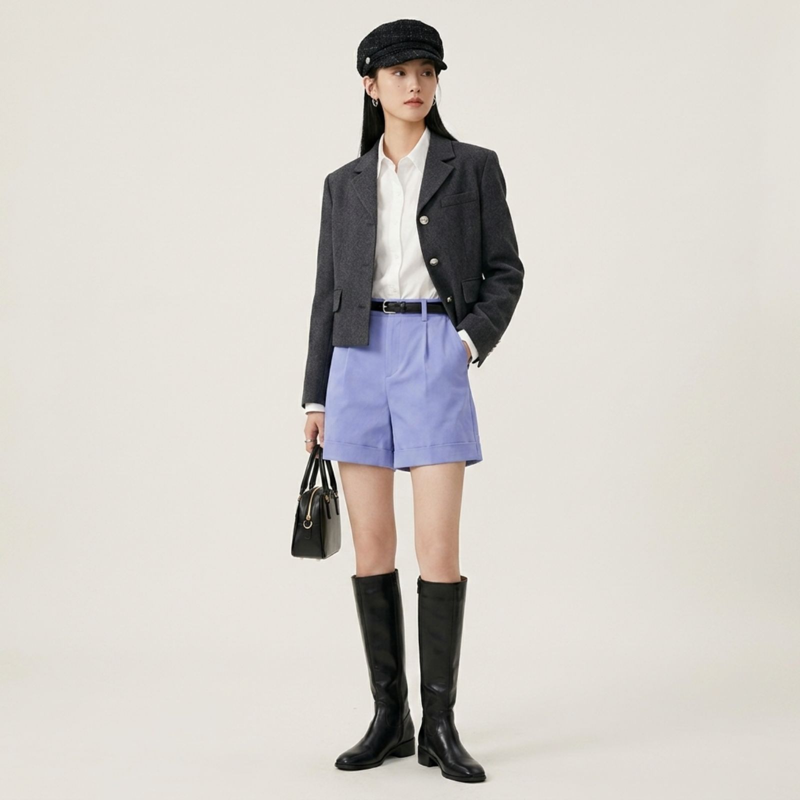 Celana Pendek Highwaist Wanita Korean Style | Short Pants Korean Highwaist Kekinian DENIM