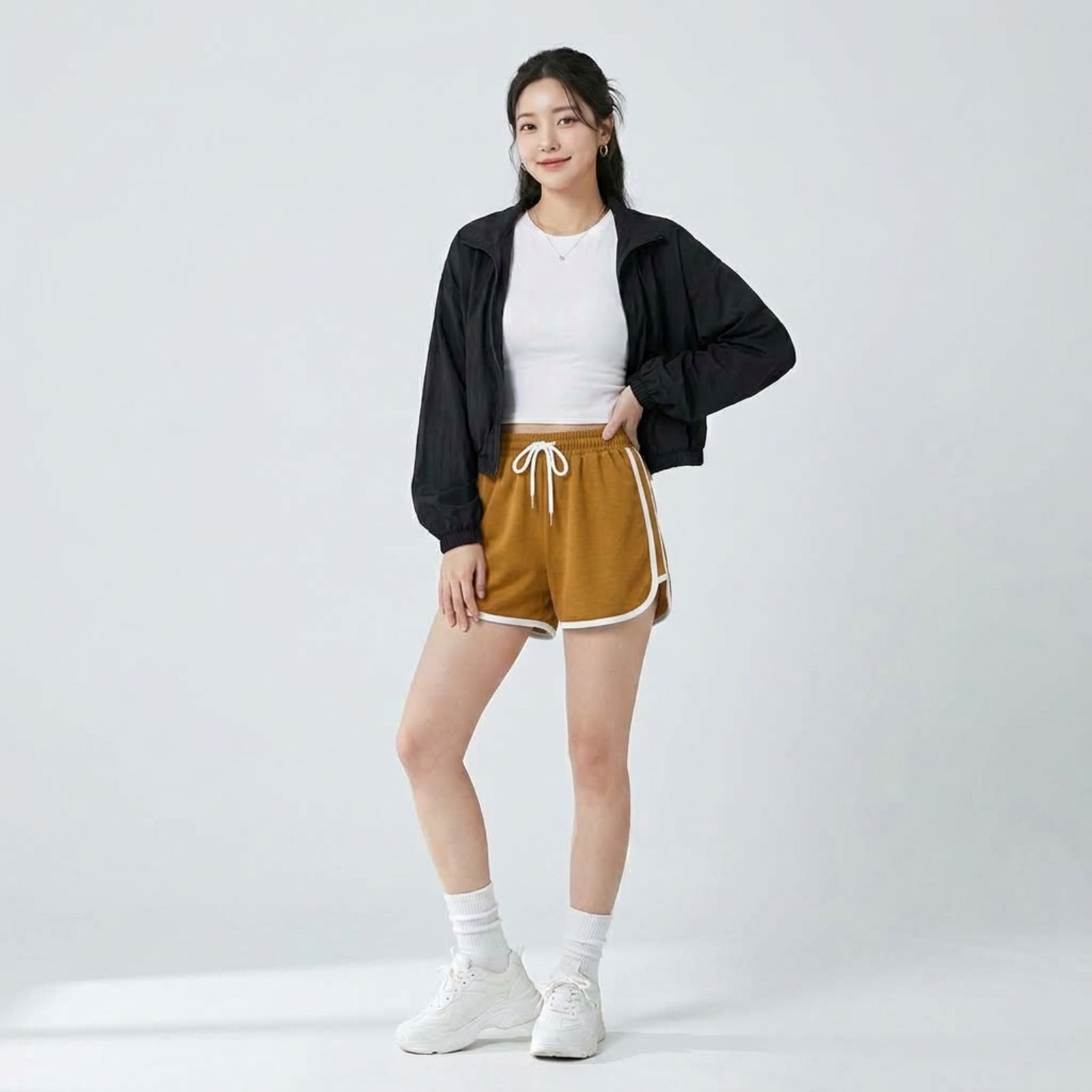 Chilla Short Pants Cotton Premium by Youniq BROWN