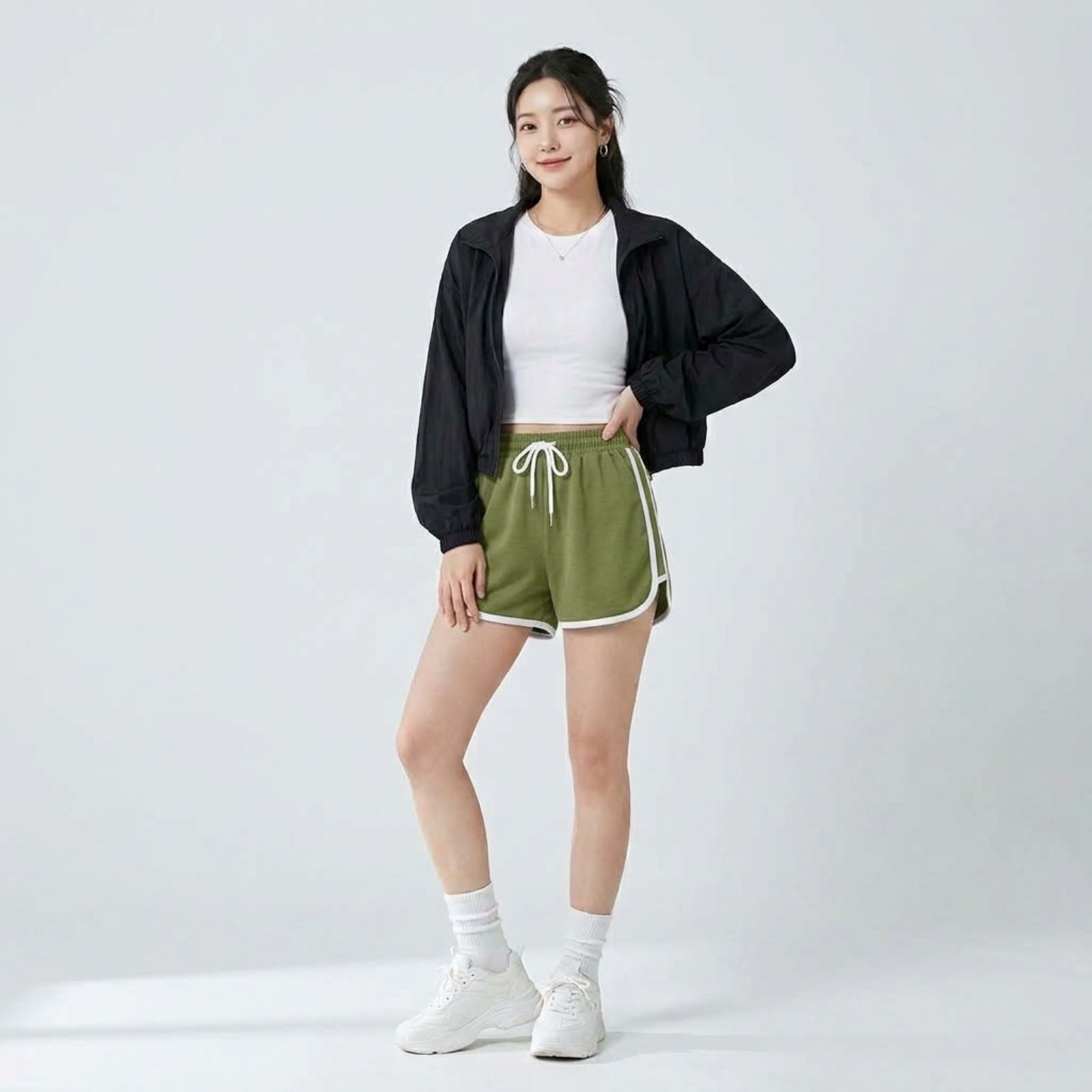 Chilla Short Pants Cotton Premium by Youniq OLIVE