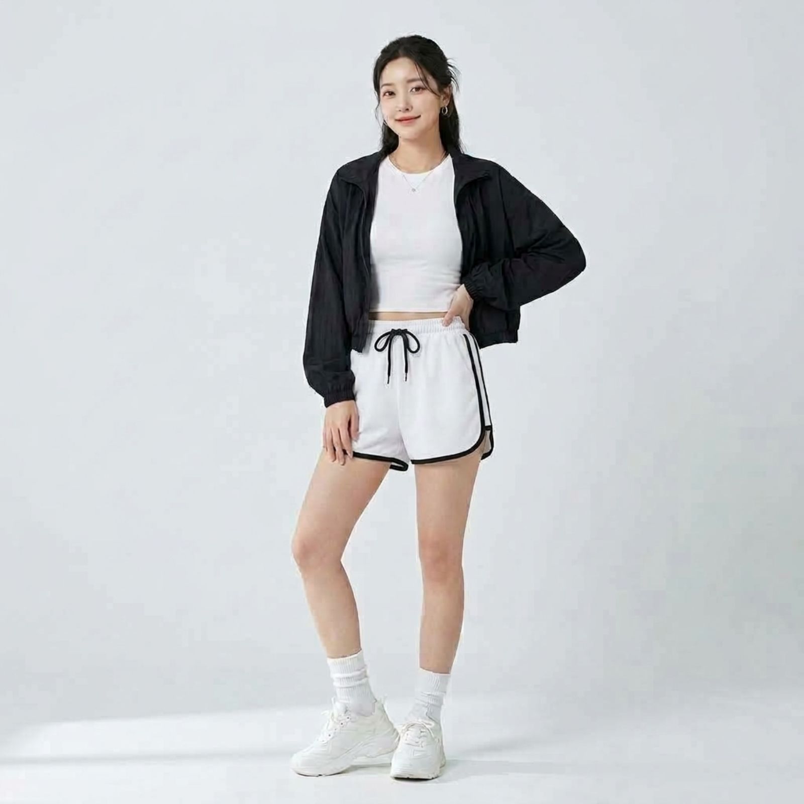 Chilla Short Pants Cotton Premium by Youniq PUTIH