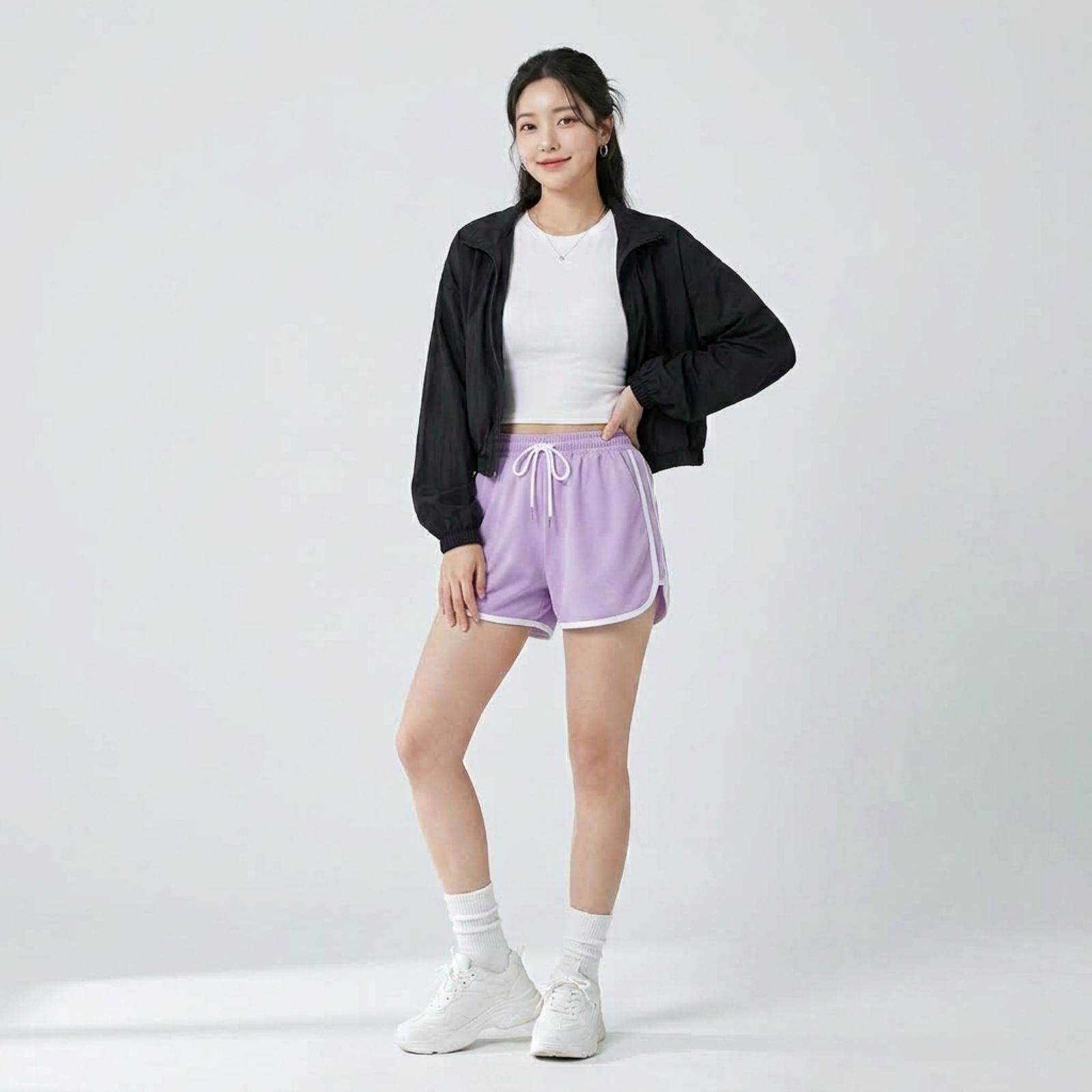 Chilla Short Pants Cotton Premium by Youniq LILAC