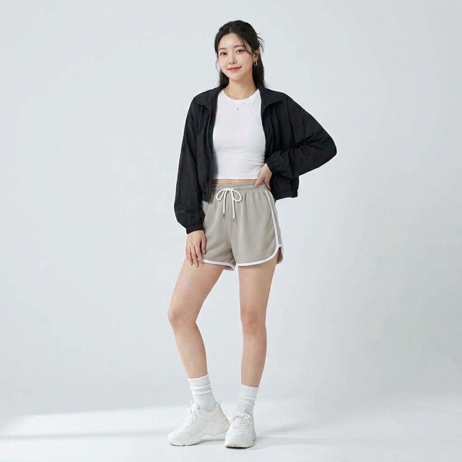 Chilla Short Pants Cotton Premium by Youniq GREY