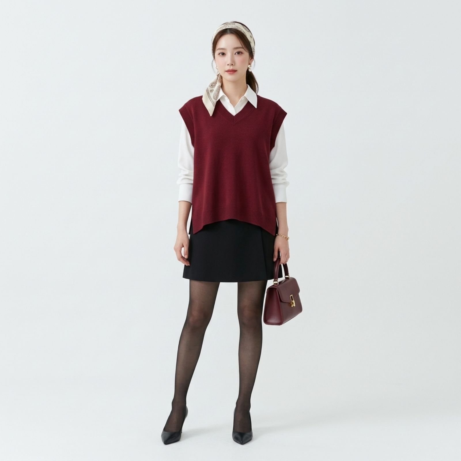 Chava Vest Knit (Rompi Oversize) By Youniq TERACOTA