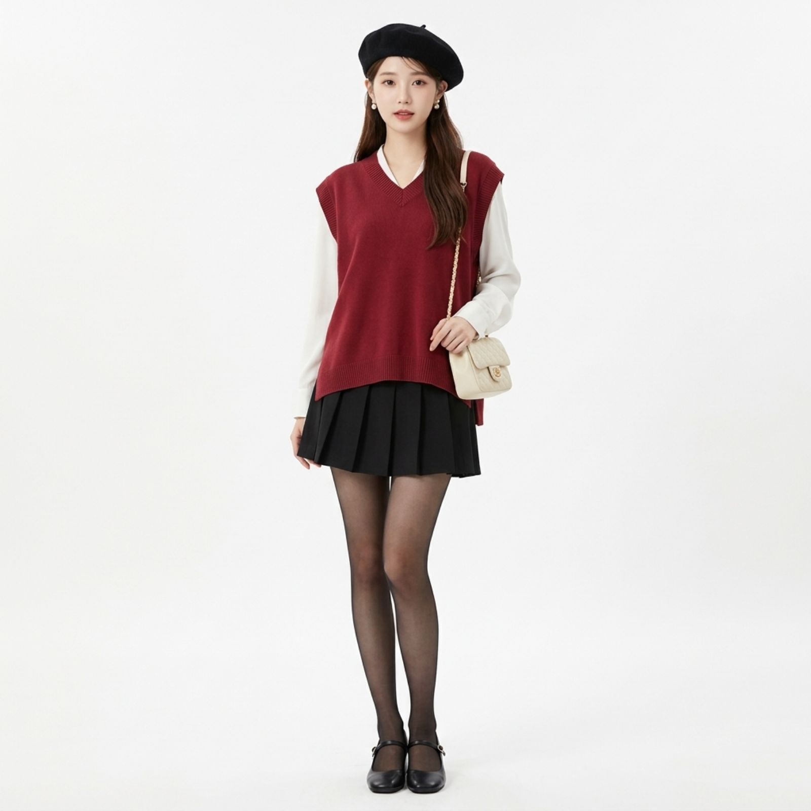 Chava Vest Knit (Rompi Oversize) By Youniq sampul