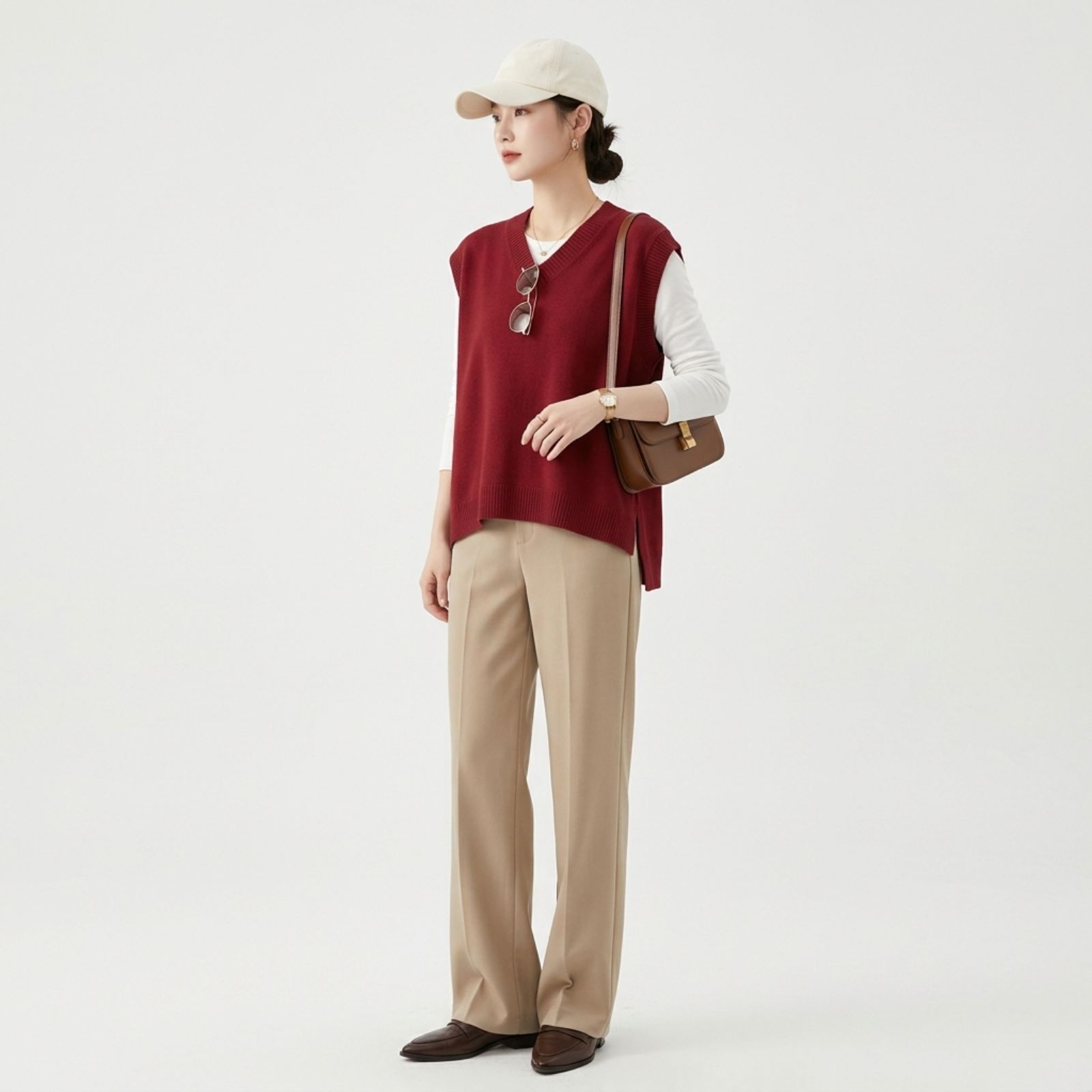 Chava Vest Knit (Rompi Oversize) By Youniq sampul