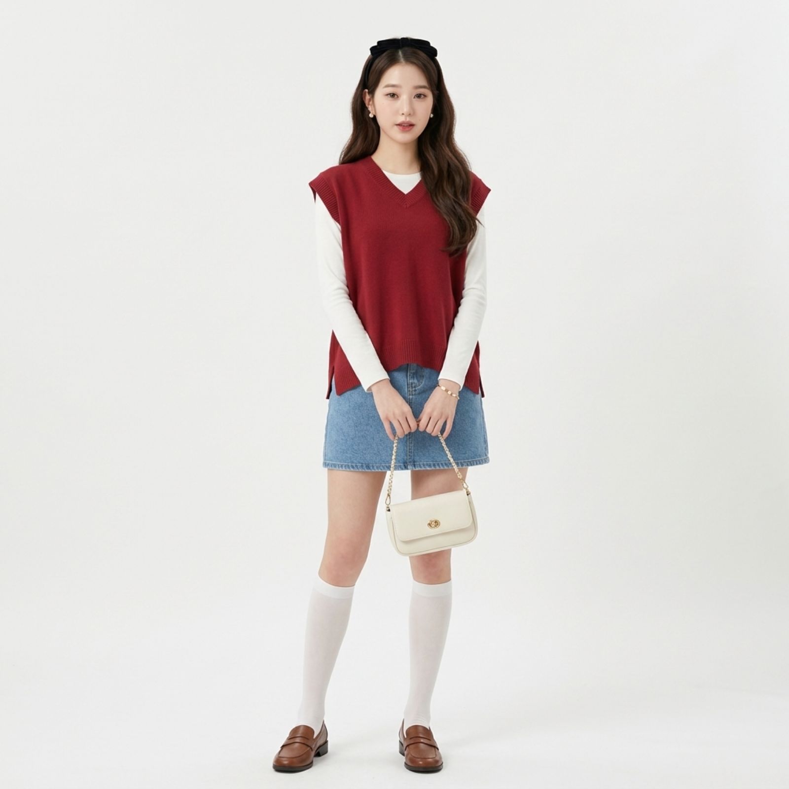 Chava Vest Knit (Rompi Oversize) By Youniq sampul