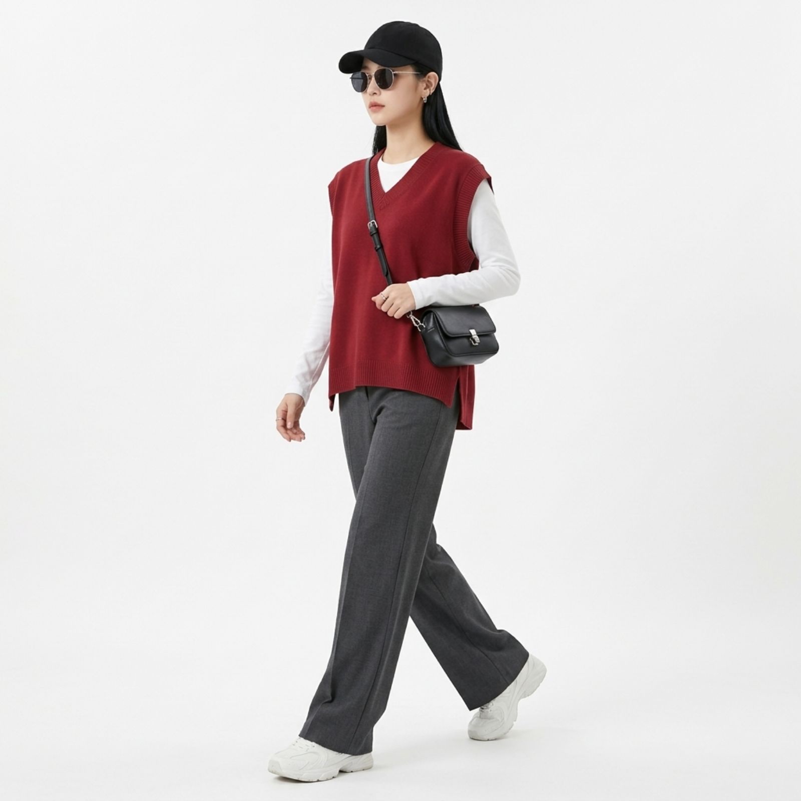 Chava Vest Knit (Rompi Oversize) By Youniq sampul