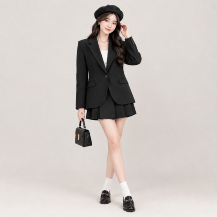 Korean Blazer Wanita Casual Style - Blazer Kerja by YOUNIQ
