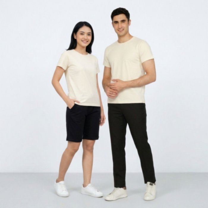 KAOS POLOS LENGAN PENDEK KATUN COMBED 30S By YOUNIQ