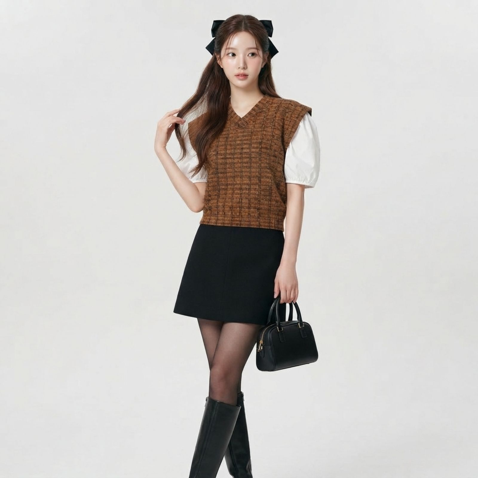 NARA VEST TARTAN sampul