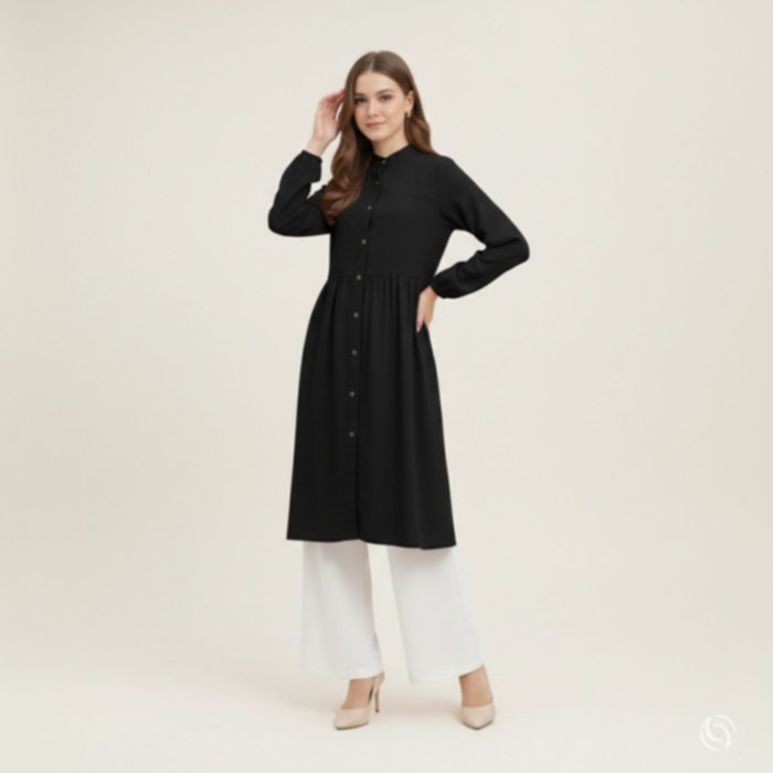 Amber Tunic - Women's Long Sleeved Linen Tunic Top
