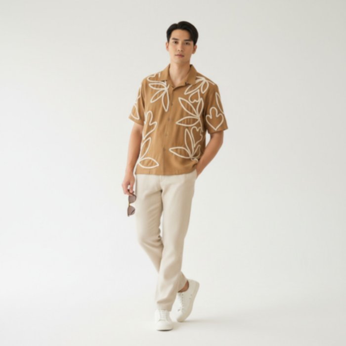 Velaro Shirt - Premium Men's Short-Sleeved Cotton Shirt