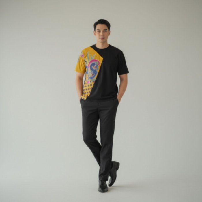 Kediri Batik Shirt - Premium Men's Short-Sleeved Cotton x Batik