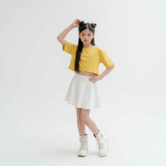 Mini Plain Skirt for Girls | Rok Mini Anak Perempuan Kekinian