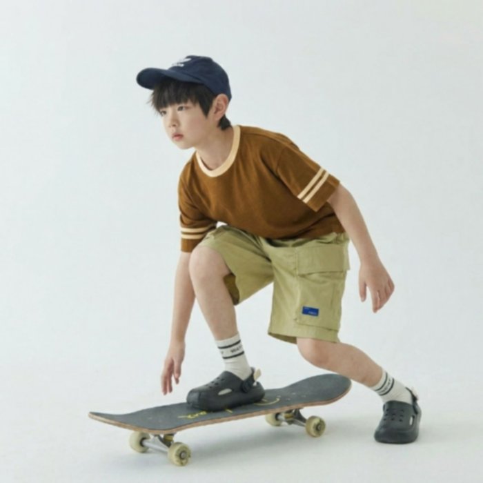 Kaos Anak Laki-Laki Lengan Pendek Stripe | T-Shirt Stripe Kids