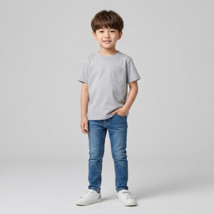 Kaos Anak Laki-Laki Lengan Pendek Saku | T-Shirt Pocket Kid's