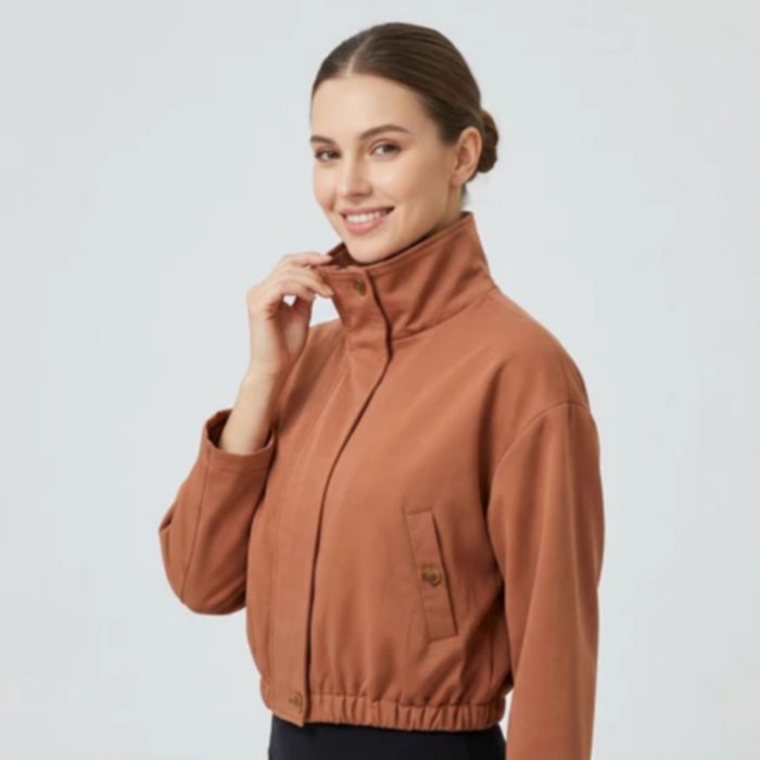 Jaket Bomber Wanita Oversize Premium Casual Korean Style Kekinian