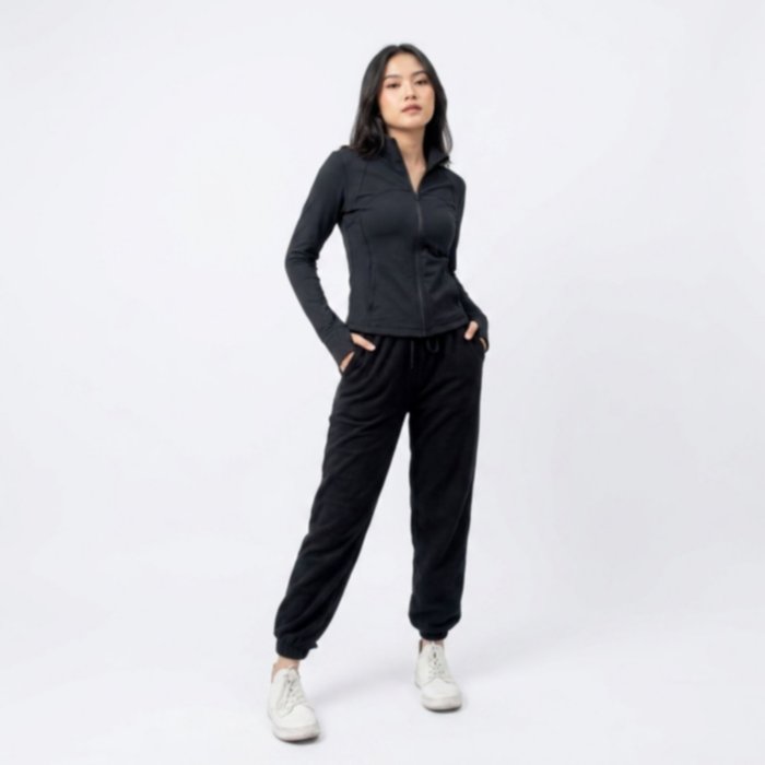 Jogger Pants Highwaist || Celana Jogger Sweatpants Wanita Street Style