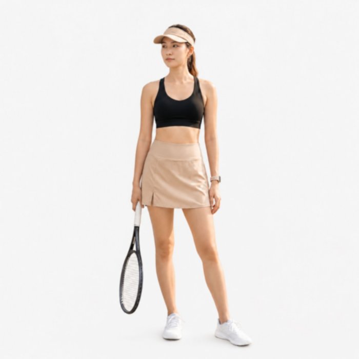 Rok Celana Sport Wanita Parasut Premium High Waist Skort Tennis Golf Running Anti Nerawang